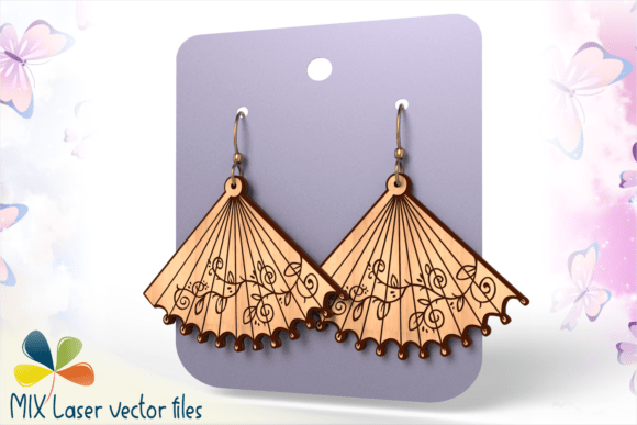 Botanical Fan Earrings: A Thoughtful Digital Jewelry Template for Discerning Makers