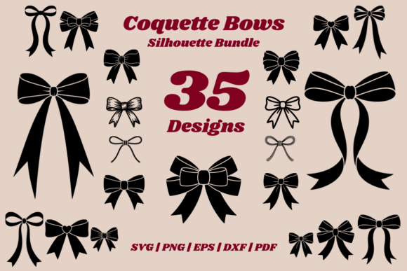 Coquette Bows SVG Bundle: Design Flexibility Meets Aesthetic Precision
