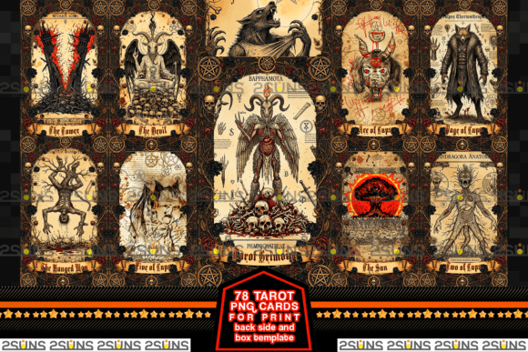 Custom 78 Tarot Cards Grimoire PNG: A Strategic Creative Asset for Modern Designers, Entrepreneurs, and Occult-Forward Brands
