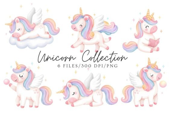 Cute Pastel Unicorn Sticker Set: Whimsy, Versatility, and Design Joy in Every Detail