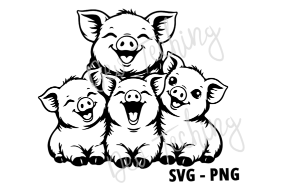 Cute Pig SVG