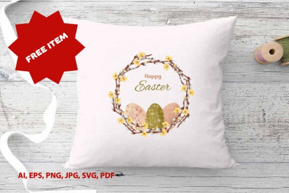Easter Willow Branch Clipart Image