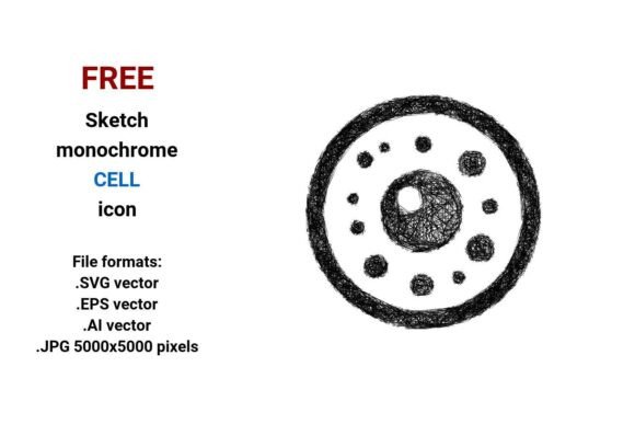Free Sketch Cell Icon Collection: High-Quality Biological Cell Icons for Designers & Educators