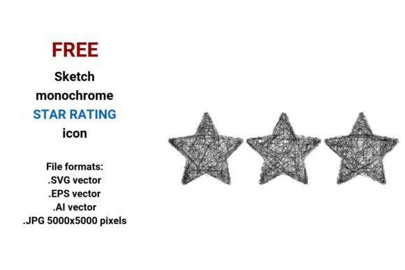 FREE Sketch Star Rating Icon