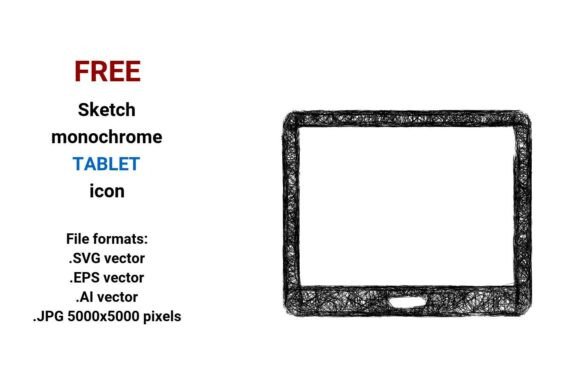 FREE Sketch Tablet Icon: A Versatile, Scalable Asset for Modern Digital Workflows