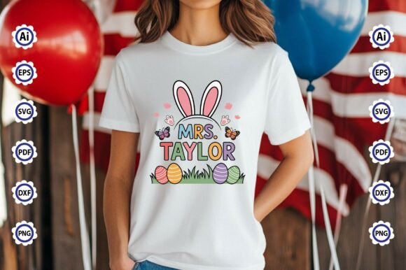 Mrs. Taylor SVG T-Shirt Design
