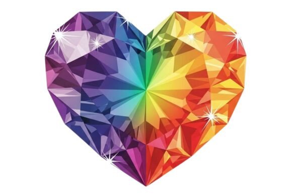 Rainbow Heart Gem Illustration: A Strategic Creative Asset for Modern Designers and Entrepreneurs