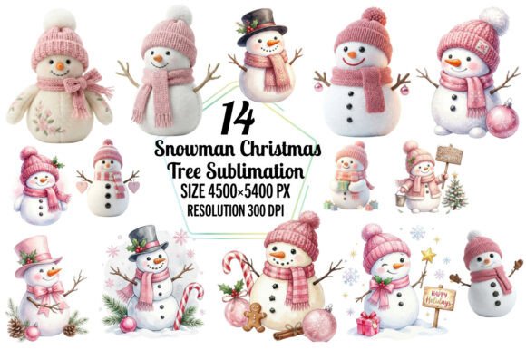 Snowman Christmas Tree Sublimation Designs: A Creative Digital Resource for Holiday Crafters