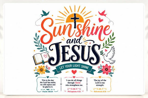 Sunshine and Jesus Faith PNG: A Joyful, Versatile Resource for Faith-Filled Creativity