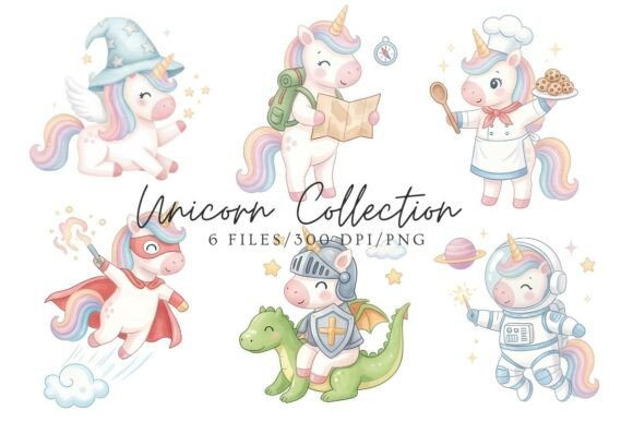 Watercolor Unicorn Collection Clipart: Strategic Creative Assets for Purpose-Driven Design